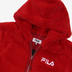 Fila Fake Fur - Naisten Takit - TummanPunainen | FI-70760